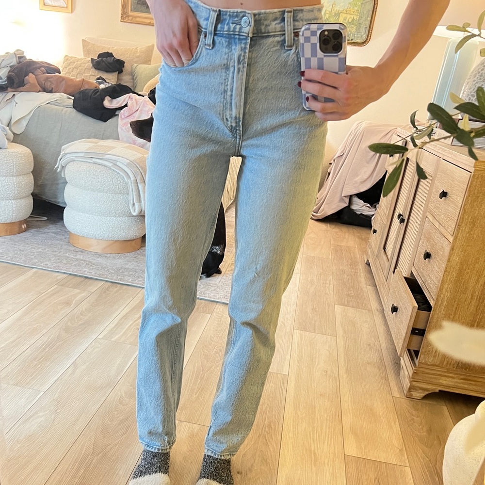 Abercrombie & Fitch high rise curve love denim